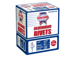 Faithfull FAIAR4S1000 Aluminium Rivets (1000) 4mm Short was 23.99 £13.99